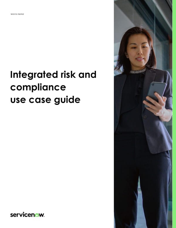 Integrated Risk and Compliance - Page 1