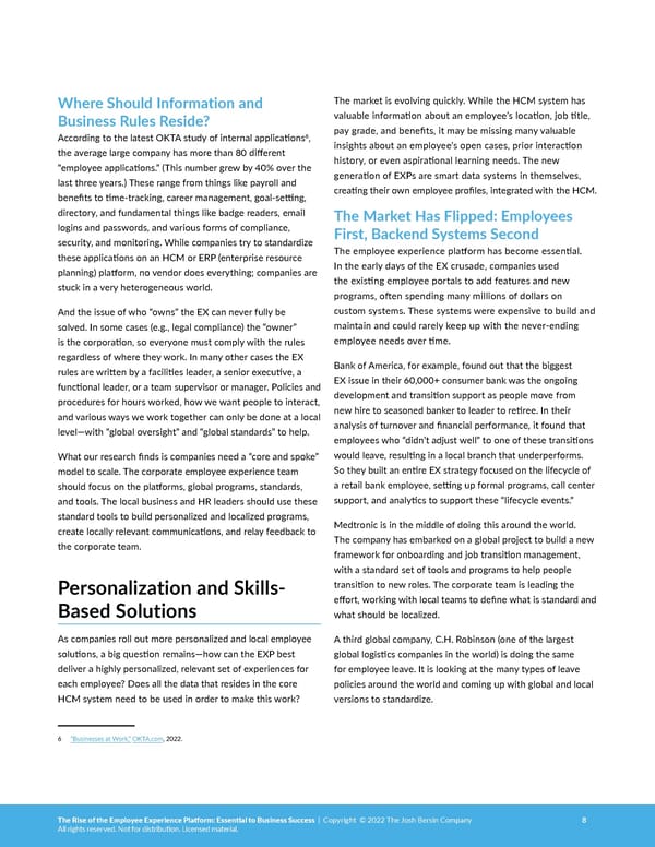 The Rise of the Employee Experience Platform: Essential to Business Success - Page 8